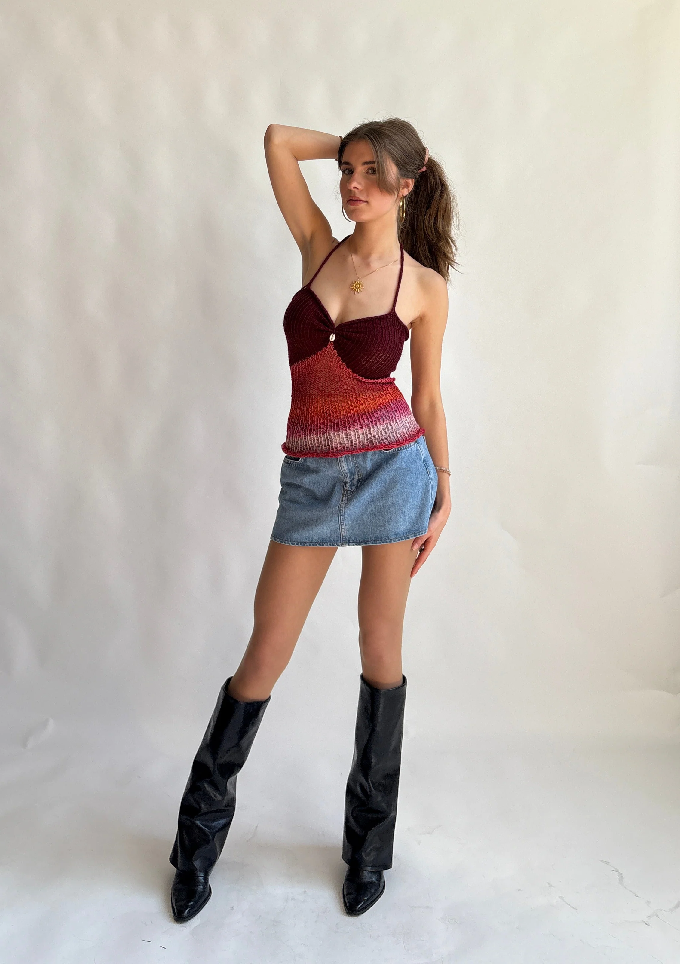 Mirabella top - Red - Image 3