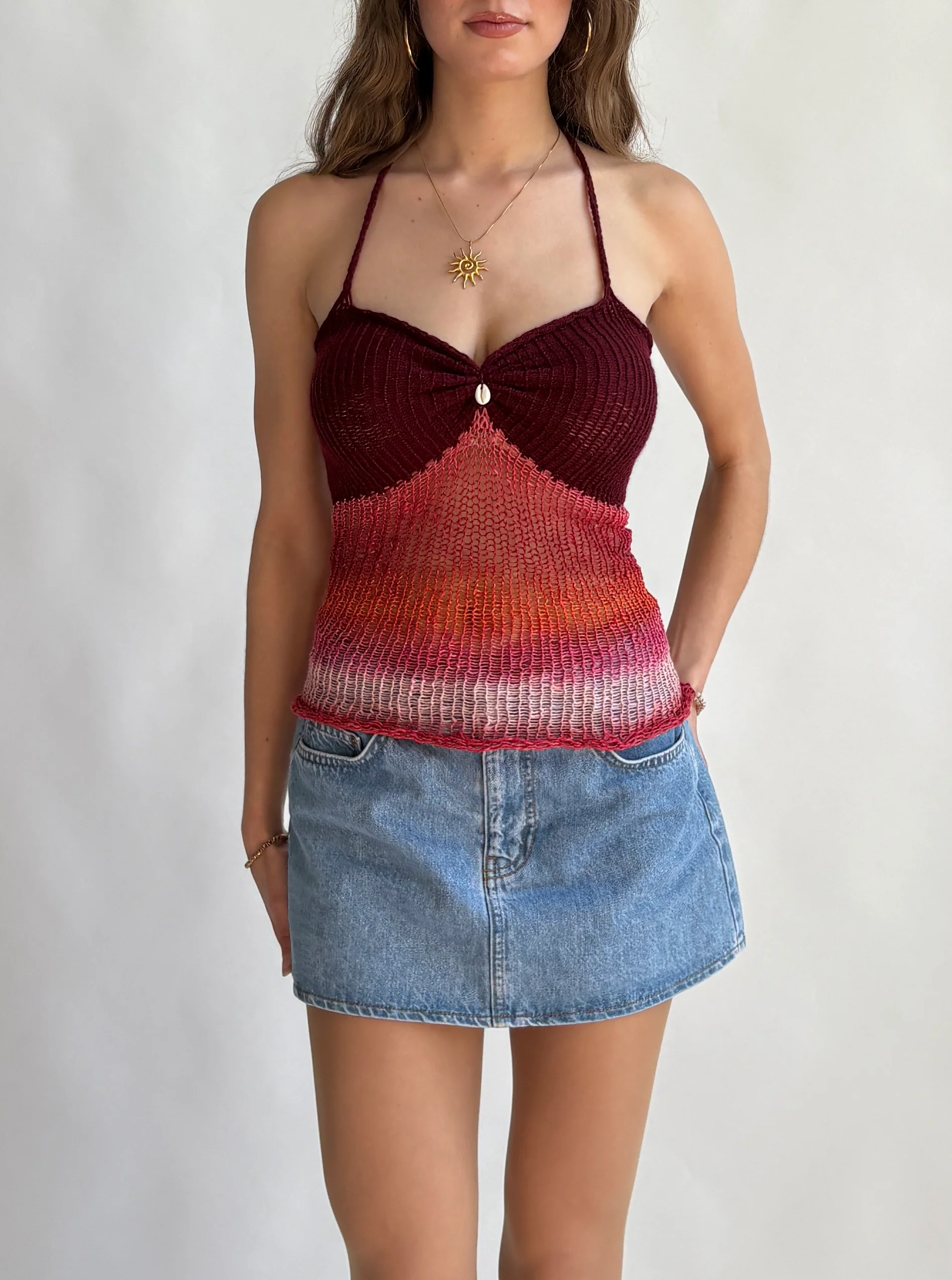 Mirabella top - Red - Image 4