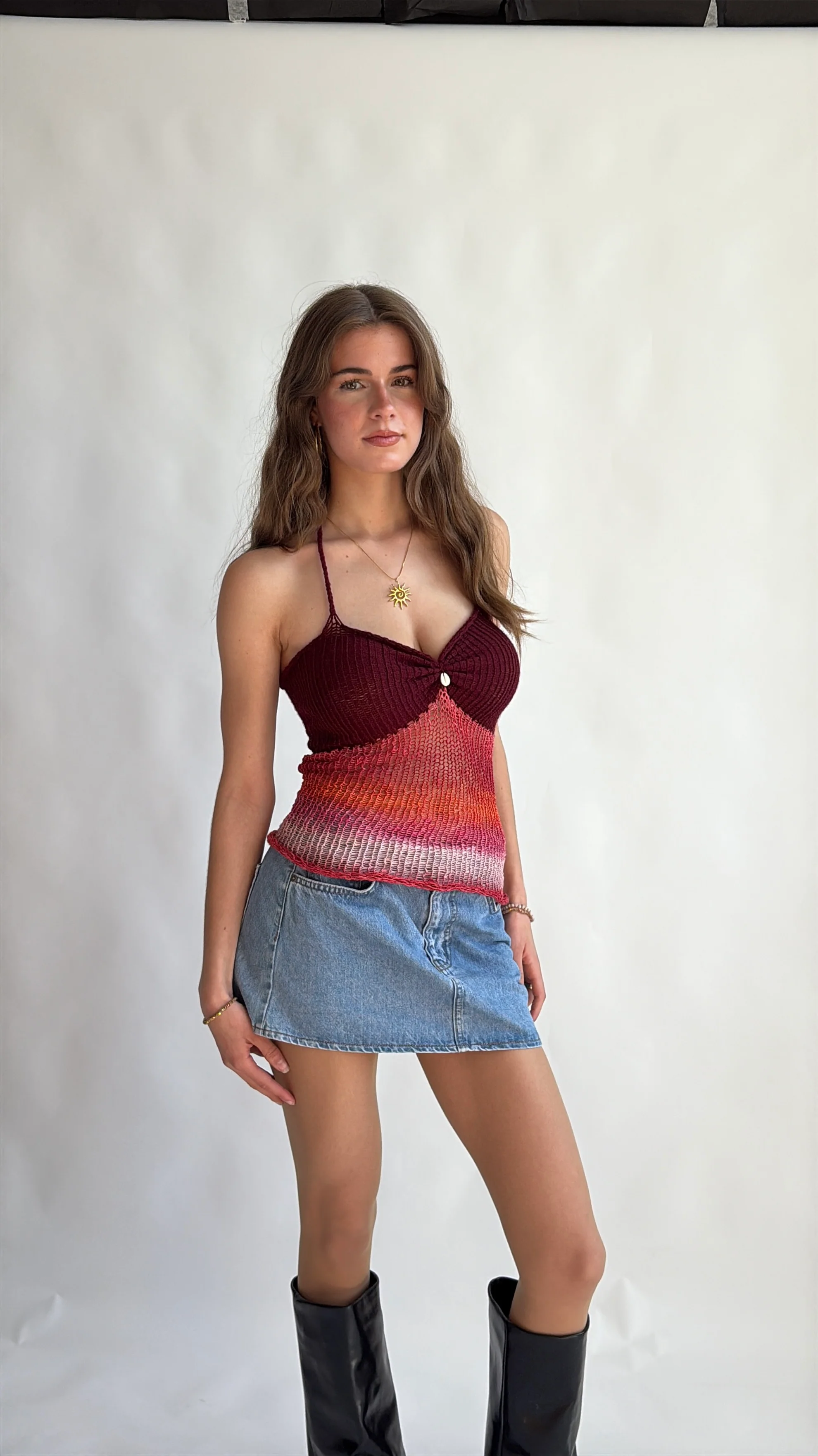 Mirabella top - Red - Image 5