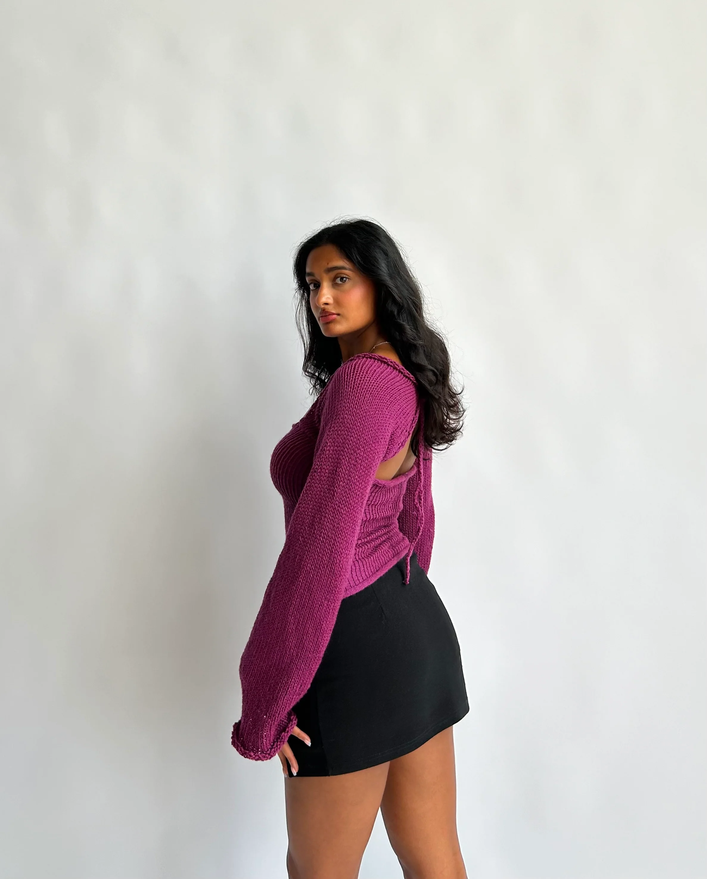 Open back top - Purple - Image 6