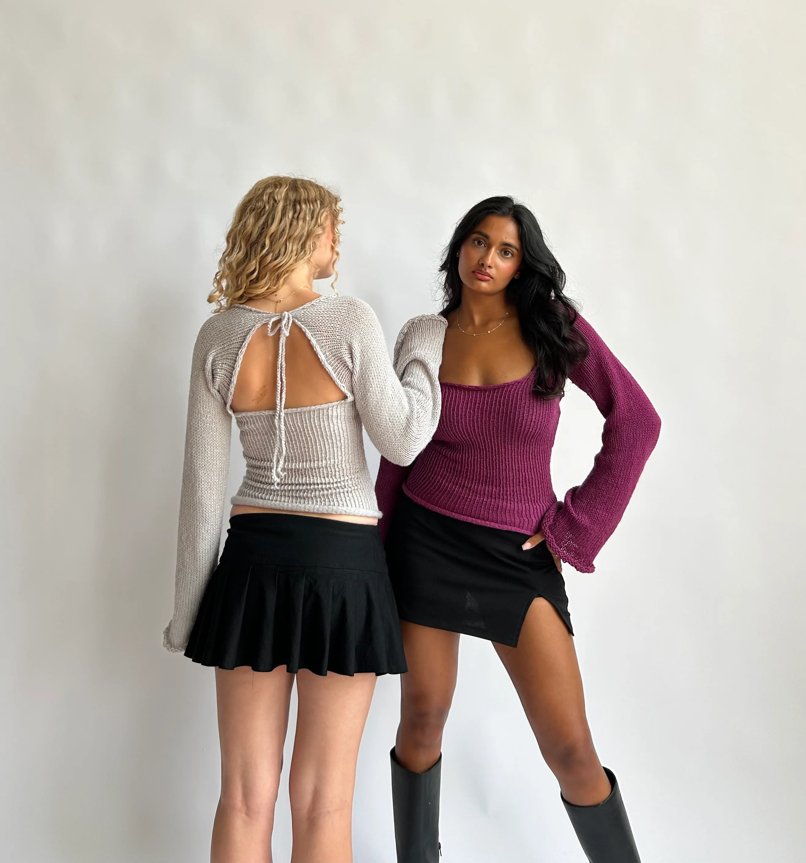Open back top - Purple - Image 7