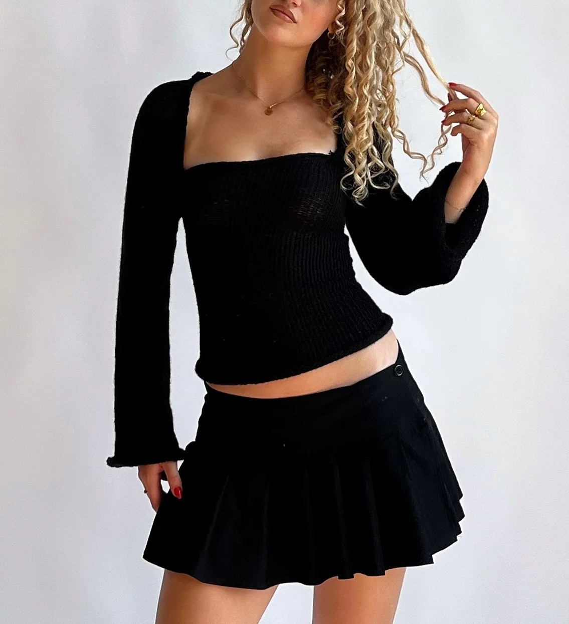 Open back top - Black - Image 4