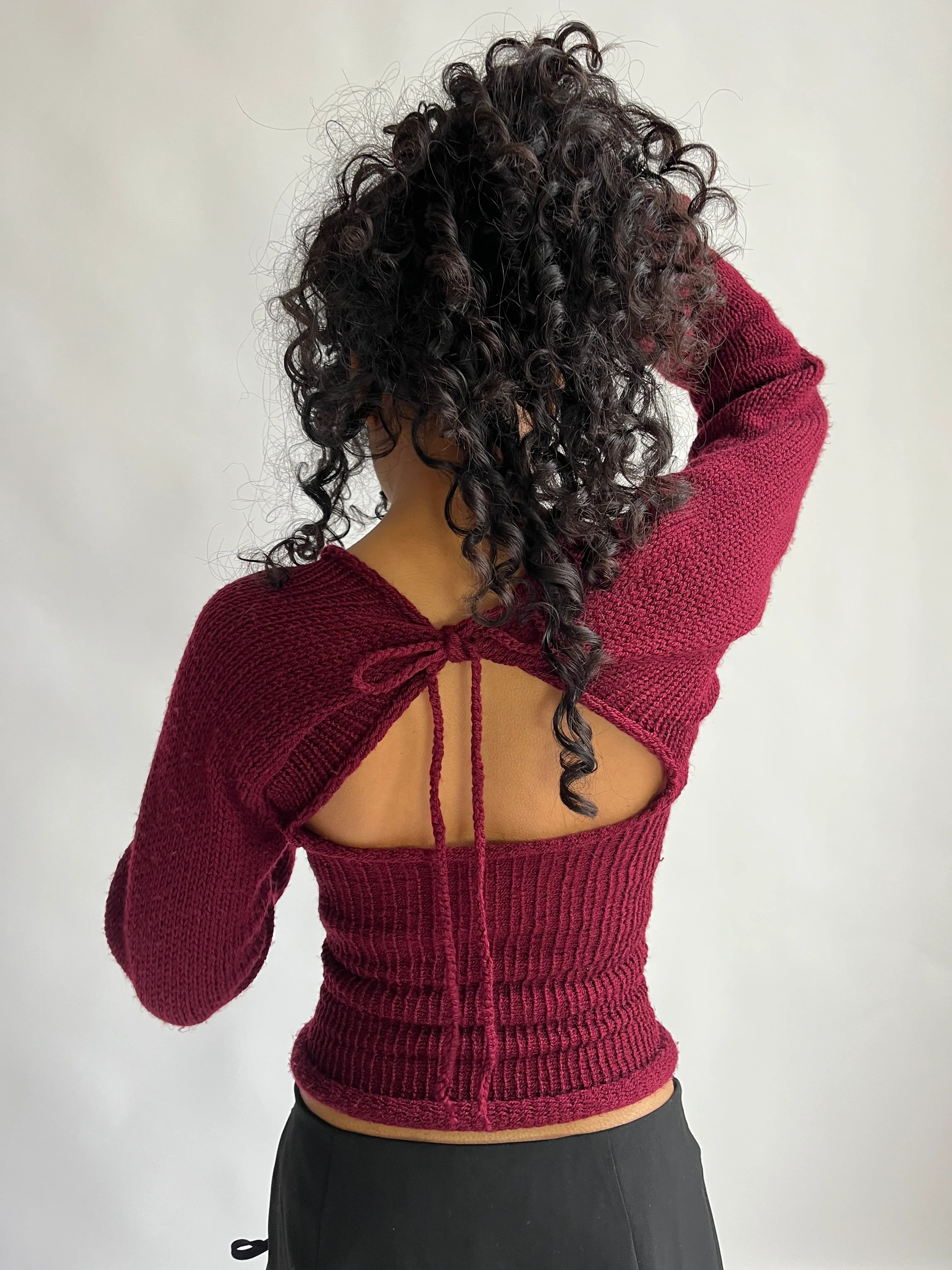 Cherry open back top - Cherry red - Image 5