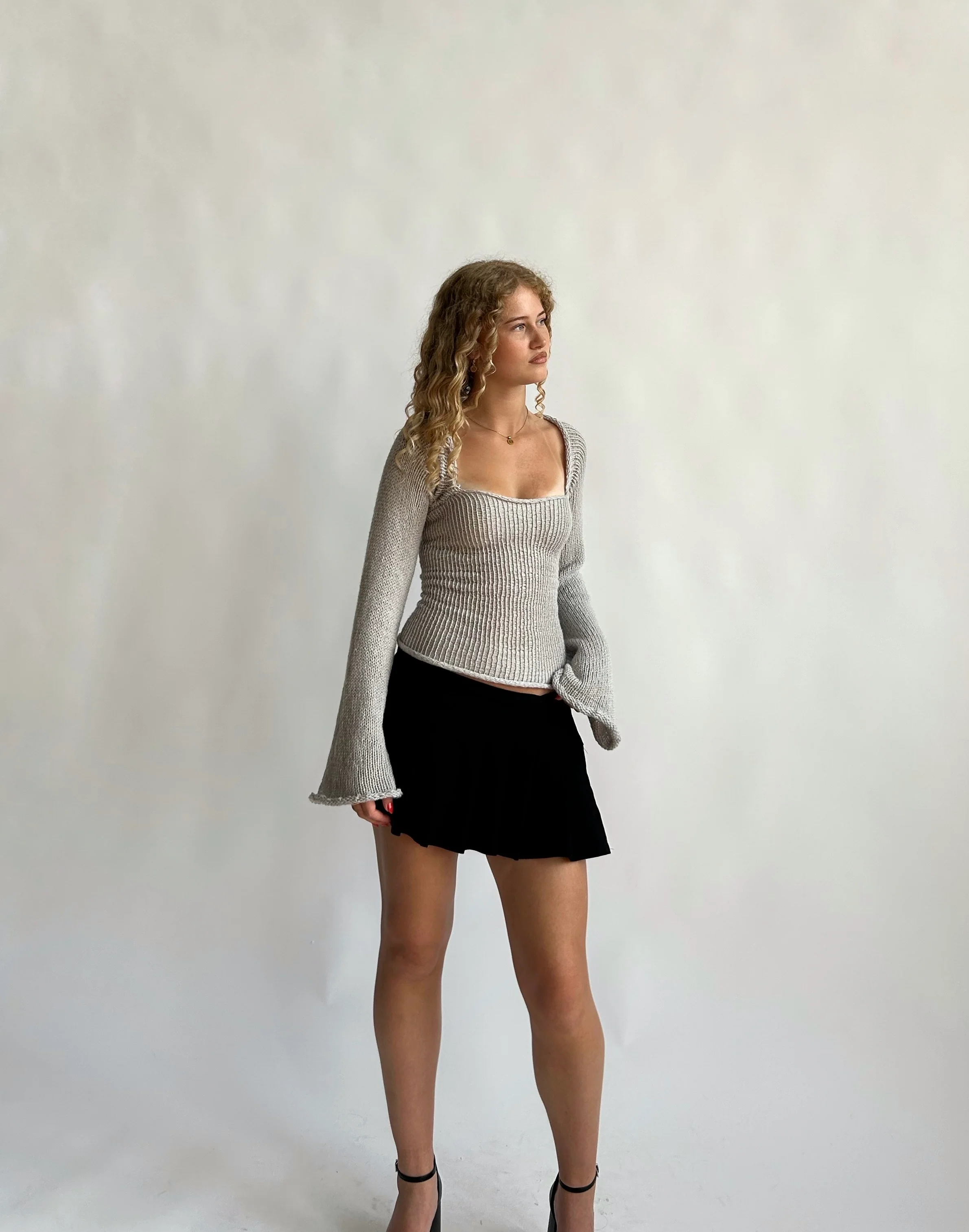 Open back top - Light gray - Image 8
