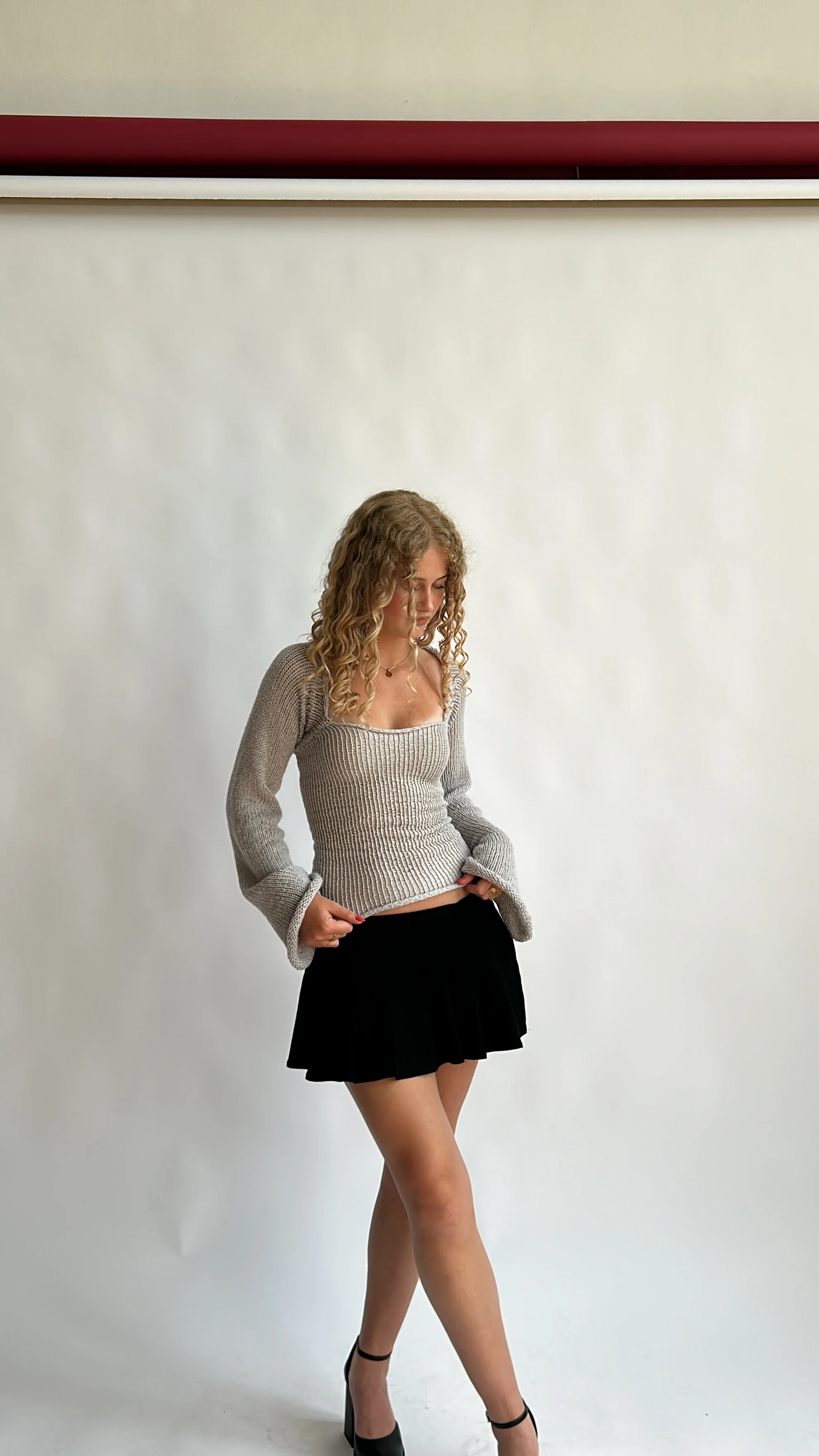 Open back top - Light gray - Image 9