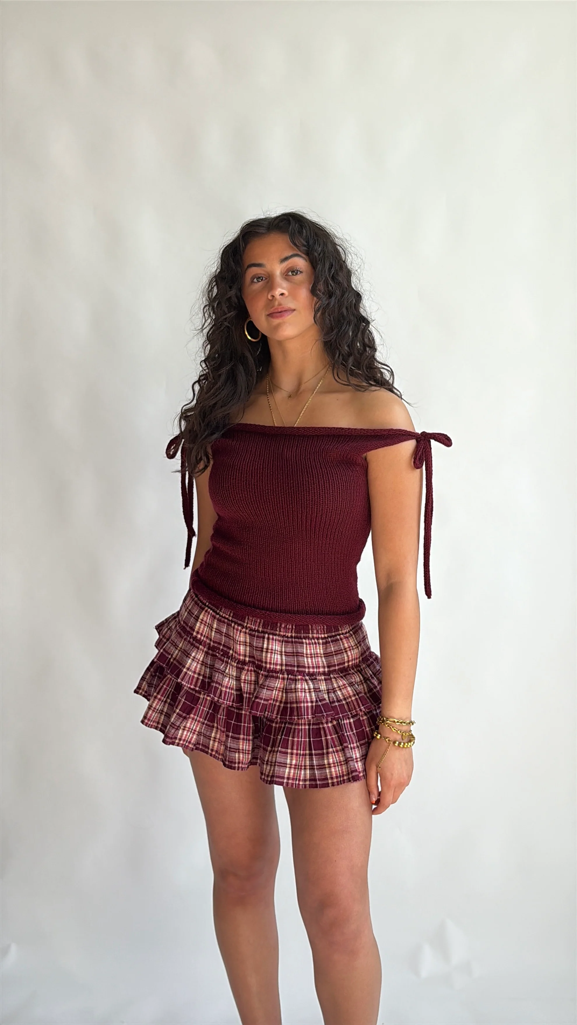 The Bella top - Cherry red - Image 3