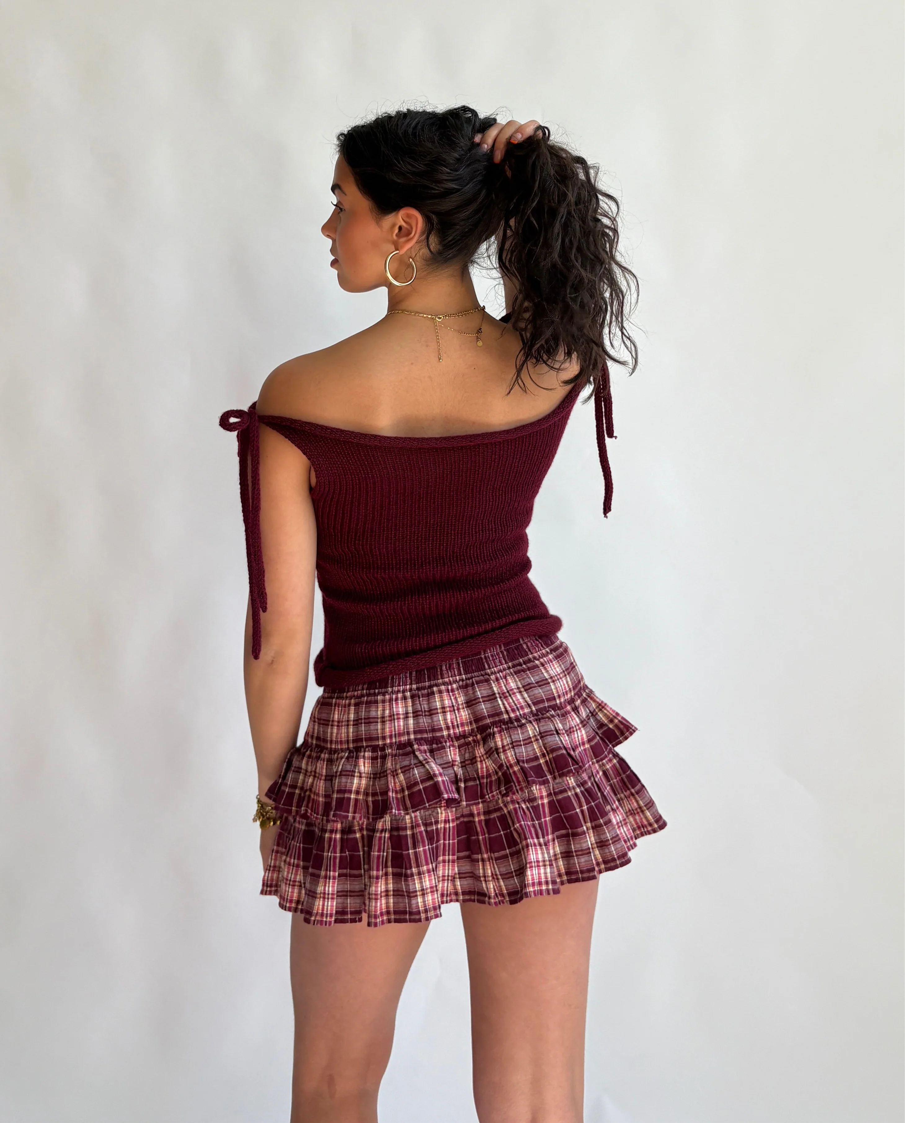 The Bella top - Cherry red - Image 4