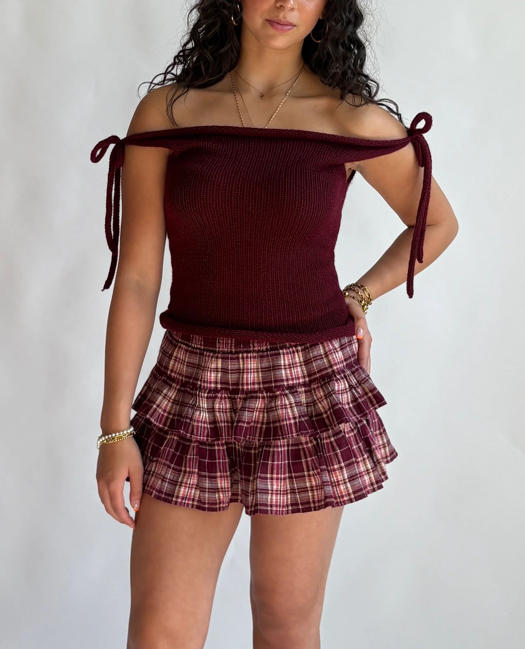 The Bella top - Cherry red - Image 5