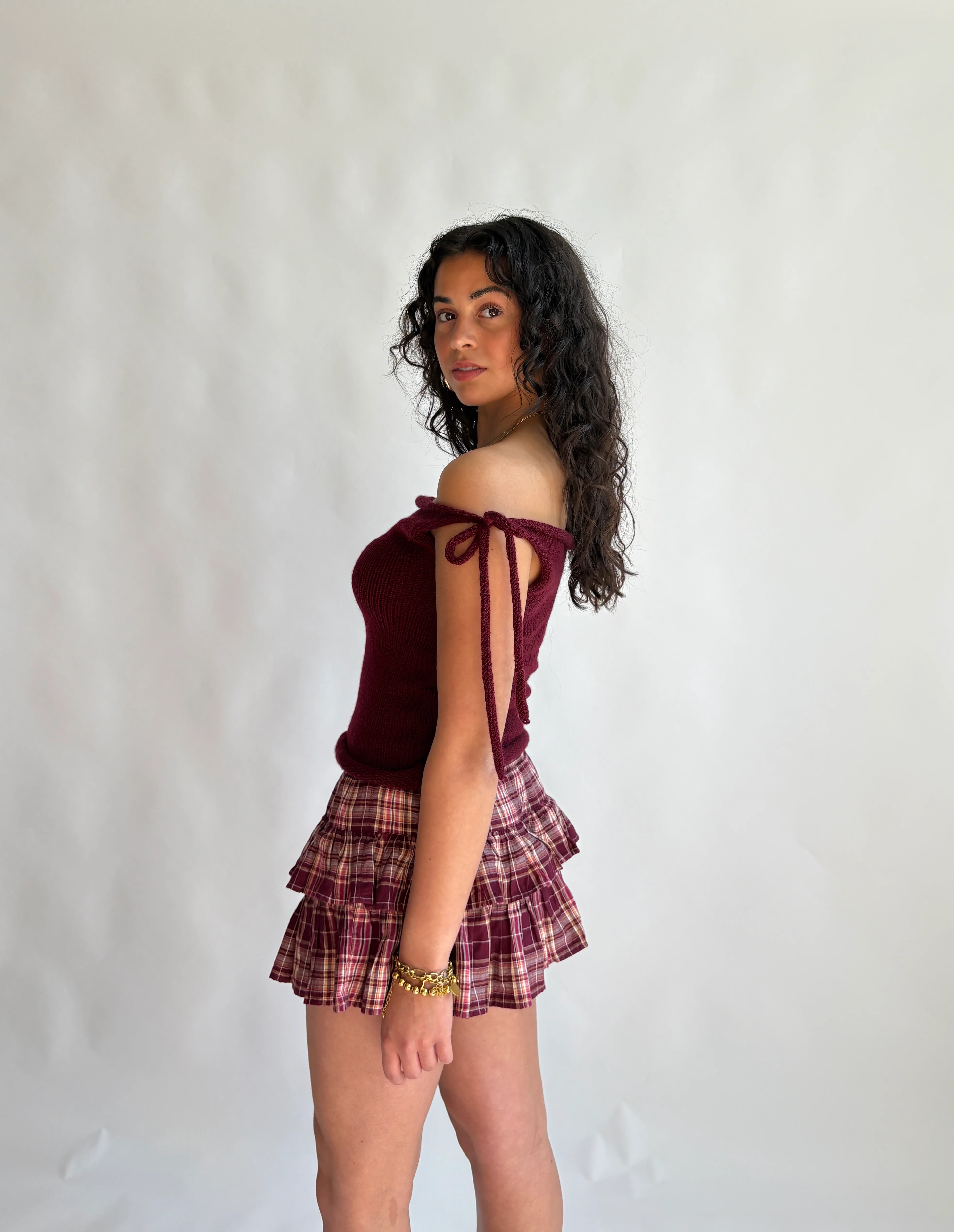 The Bella top - Cherry red - Image 6