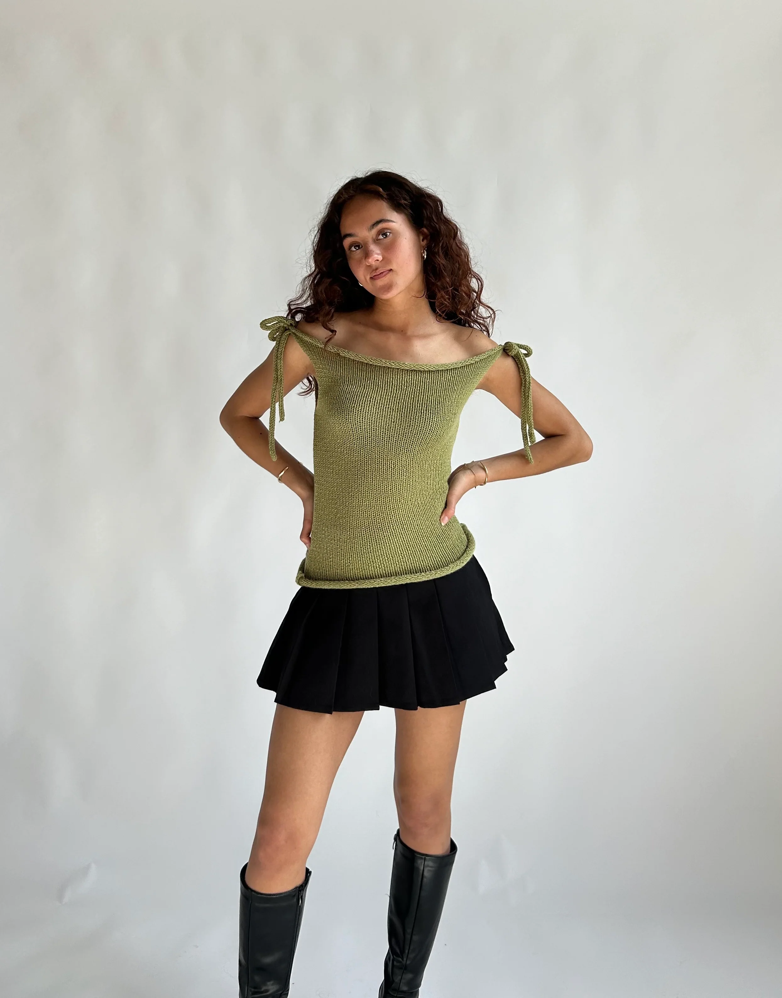 The Bella top - Olive green - Image 3