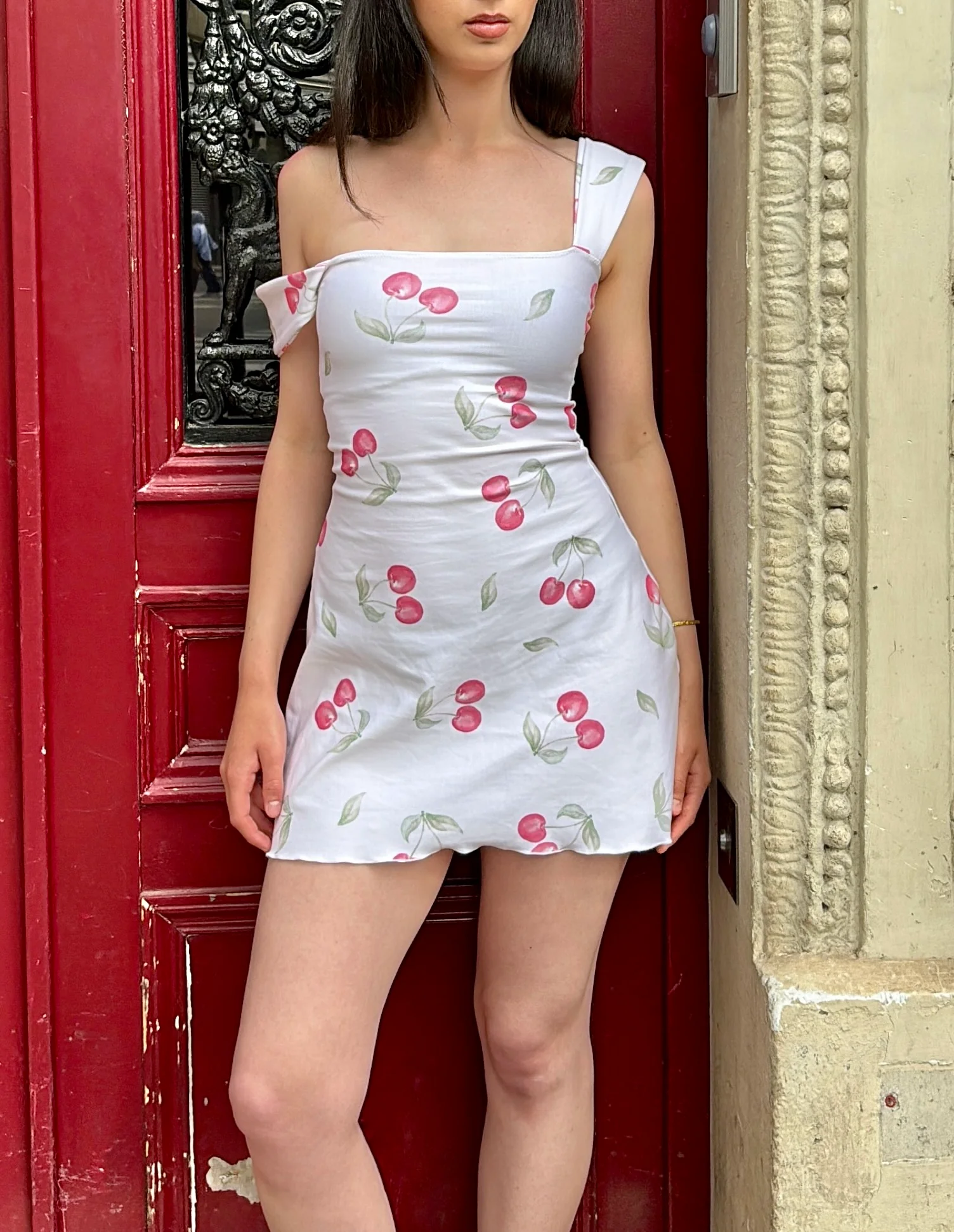 The Cherry mini dress - Petal straps - Image 5