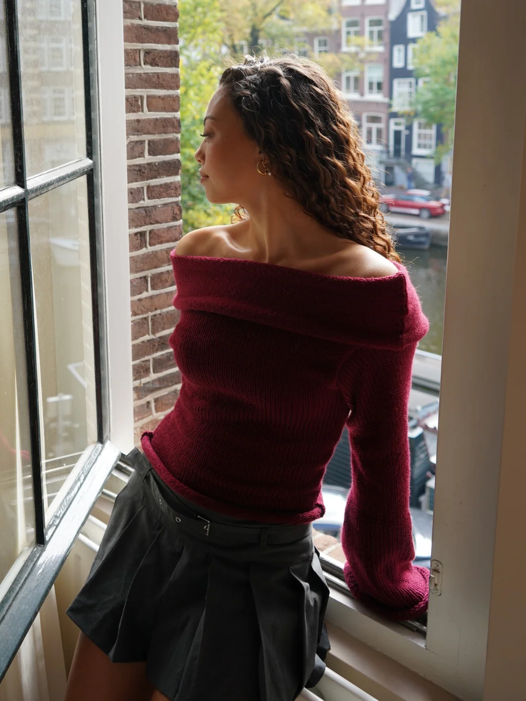The Grace sweater - Cherry red - Image 3