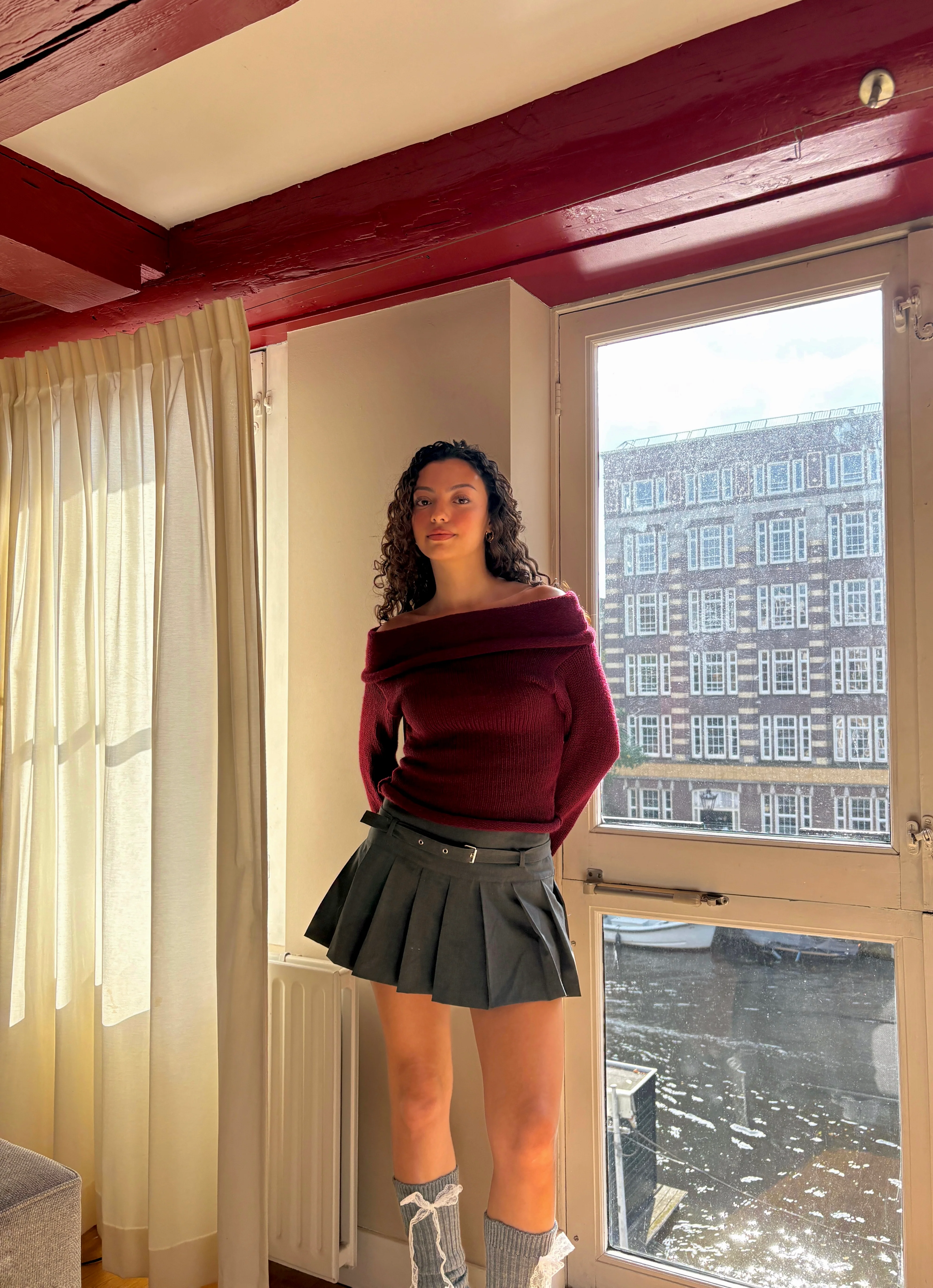 The Grace sweater - Cherry red - Image 4