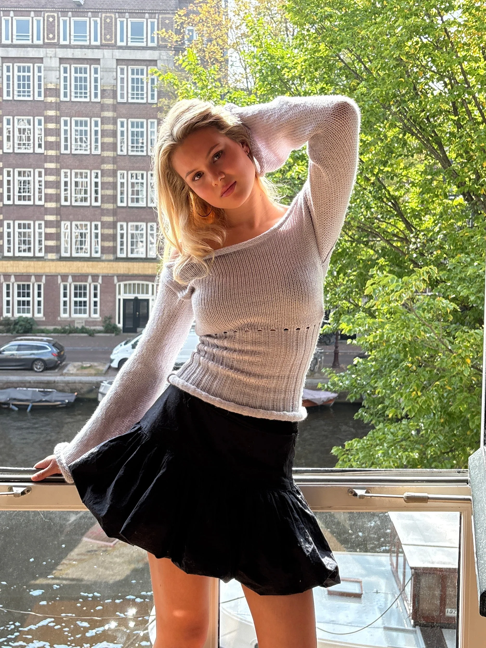 The Lacey sweater - Light gray - Image 2